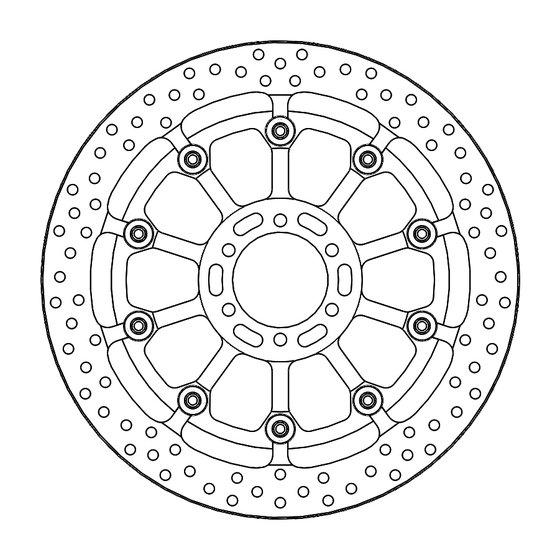 V7 III STONE (2017 - 2020) halo pro race floating brake rotor | MOTO-MASTER