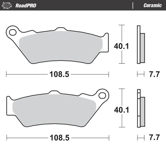 CALIFORNIA 1400 CUSTOM AUDACE ELDORADO (2013 - 2017) ceramic brake pad | MOTO-MASTER