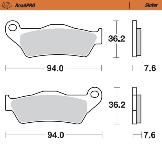 GRISO 8V-1200 (2007 - 2016) sintered rear brake pad | MOTO-MASTER