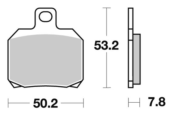 BREVA 850 (2006 - 2009) brakepads sintered rear | SBS