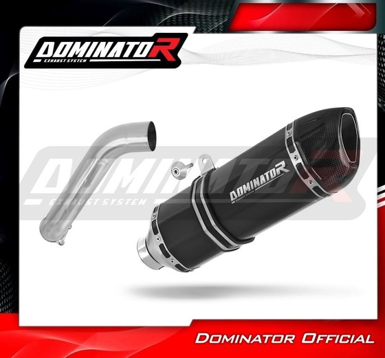 V85 TT (2021 - 2023) exhaust silencer muffler hp1 black + db killer | Dominator