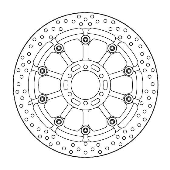 V85 TT (2019 - 2022) halo pro race floating brake rotor | MOTO-MASTER