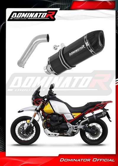 V85 TT (2019 - 2020) exhaust silencer muffler hp1 black + db killer | Dominator