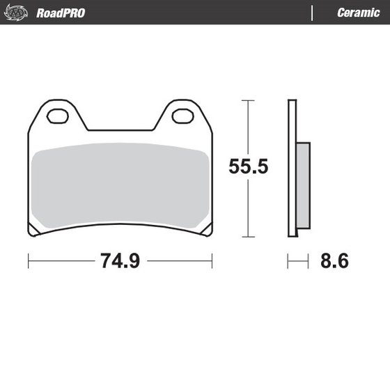 V7 CLASSIC (2008 - 2012) ceramic brake pad | MOTO-MASTER