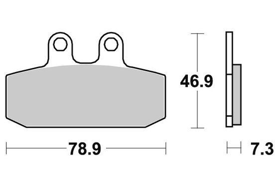 V7 III SPECIAL (2017 - 2019) brakepads ceramic | SBS