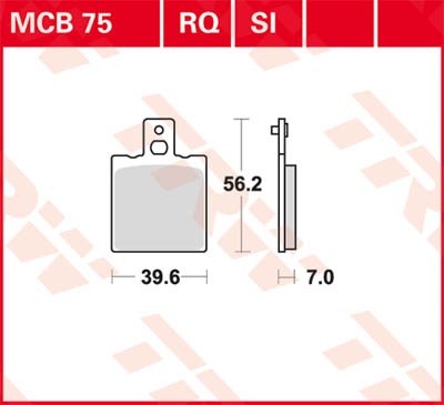 DAYTONA 1000 RS (1997 - 2001) allround organic standard brake pad | TRW