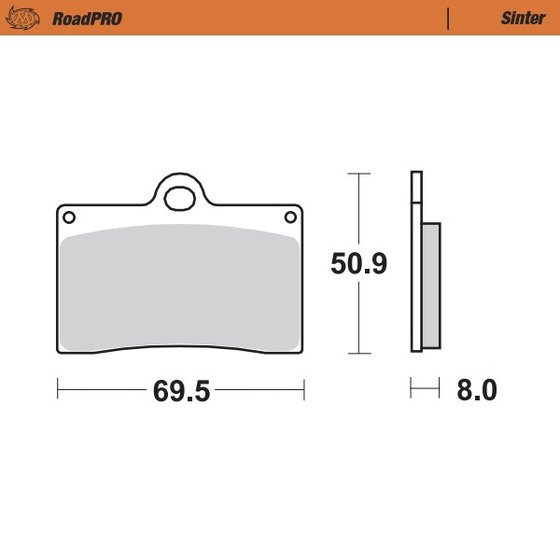 CALIFORNIA JACKAL (2000 - 2000) sintered front brake pad | MOTO-MASTER