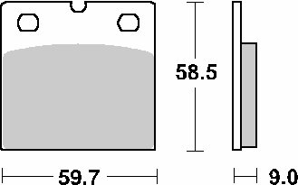 V1000 (1981 - 1983)  sbs brakepads sintered | SBS