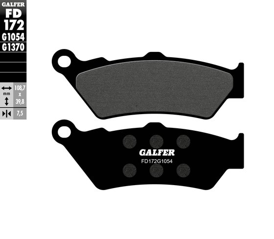 BELLAGIO 940 (2010 - 2010) semi-metal brake pad | GALFER