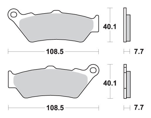 CALIFORNIA VINTAGE AQUILA NERA 1100 (2006 - 2013) brakepads sintered | SBS