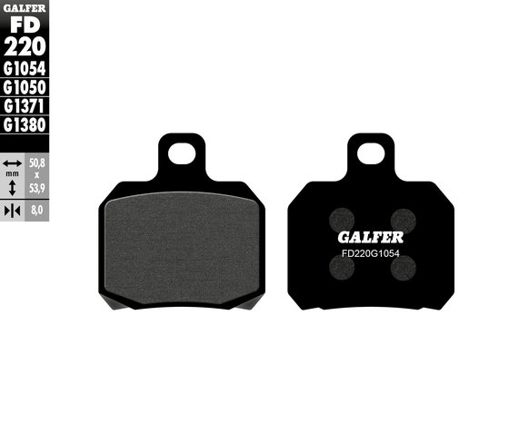 CALIFORNIA 1100 STONE (2002 - 2002) semi-metal brake pad | GALFER