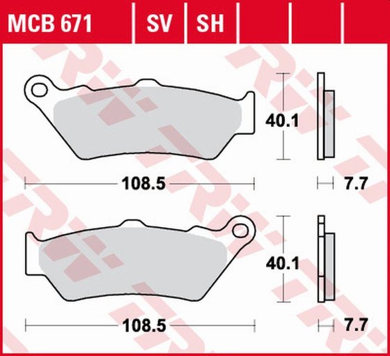 CALIFORNIA VINTAGE AQUILA NERA 1100 (2006 - 2012) sintered metal brake pads | TRW