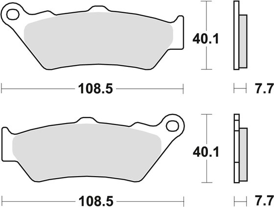 CALIFORNIA JACKAL (2000 - 2001) allround organic standard brake pad | TRW