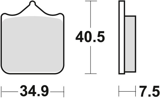 GRISO 8V-1200 (2007 - 2016) sintered metal brake pad | TRW