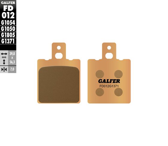 NEVADA 750 (1992 - 2009) street sinter brake pad | GALFER