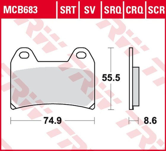 SPORT 1200 (2009 - 2015) sintered metal brake pad | TRW