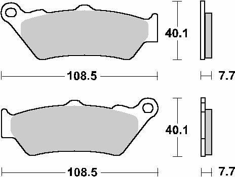 CALIFORNIA VINTAGE AQUILA NERA 1100 (2006 - 2013)  sbs brakepads racing sintered | SBS