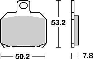 BREVA 850 (2006 - 2009) stabdžių kaladėlės keraminės | SBS