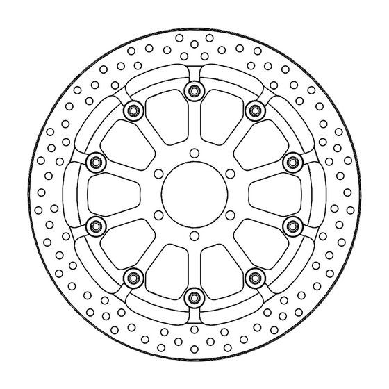 CALIFORNIA 1400 TOURING (2013 - 2020) halo pro race floating brake rotor | MOTO-MASTER