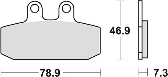 V7 II STORNELLO (2016 - 2016) allround organic standard brake pad | TRW